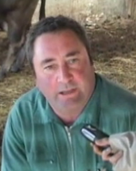 Gonzalo S�nchez, propietario da granxa Casa Mosqueira, parroquia de  Barreiro, Antas de Ulla