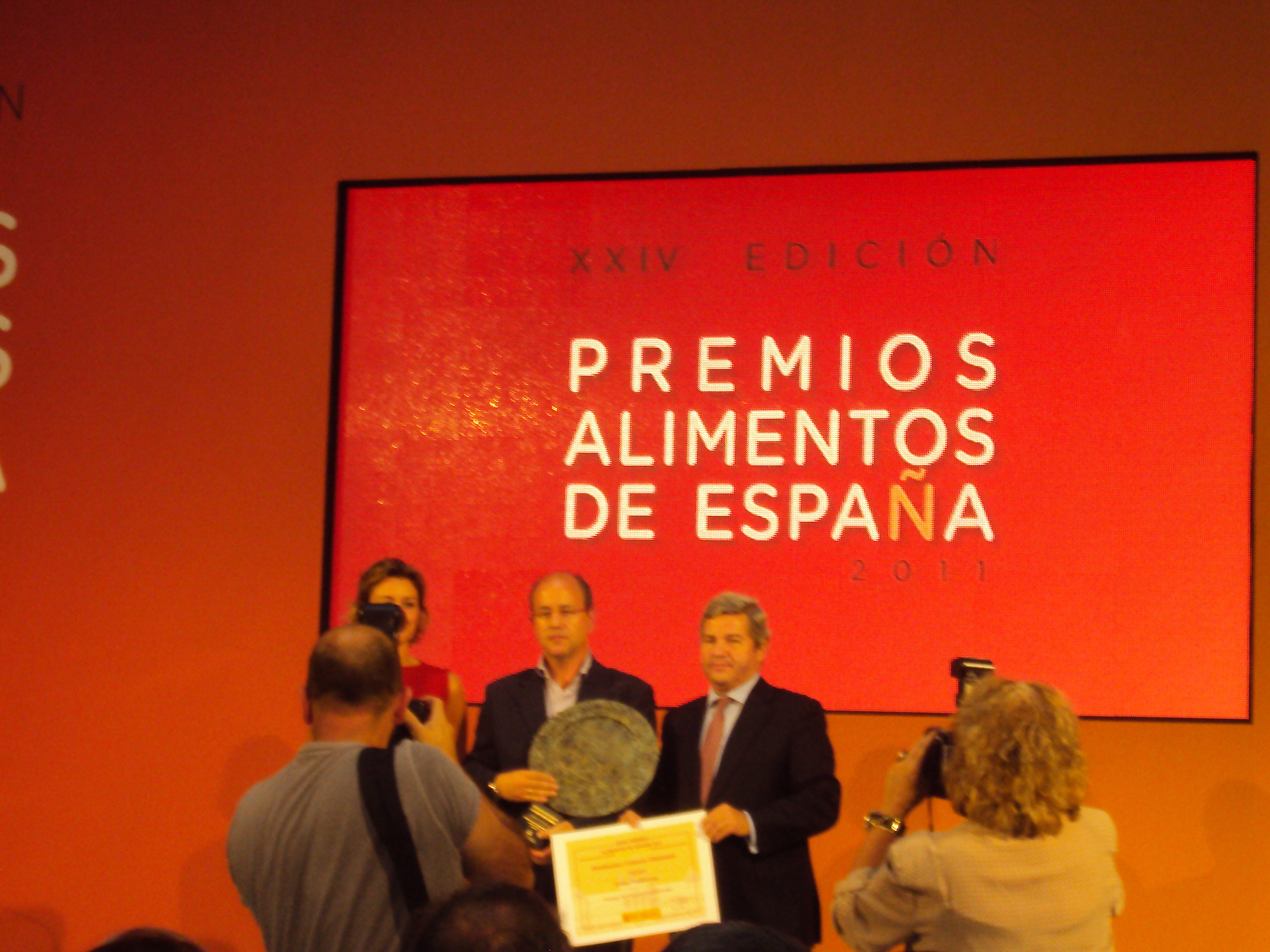 Acto de entrega do Premio Alimentos de España 2011